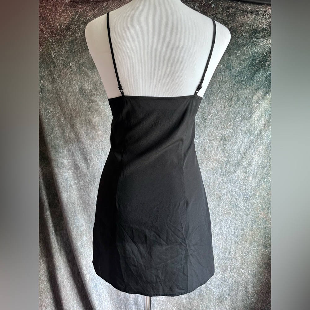 Luxe Jonathan Simkhai Silk Black Basic Cami - image 3